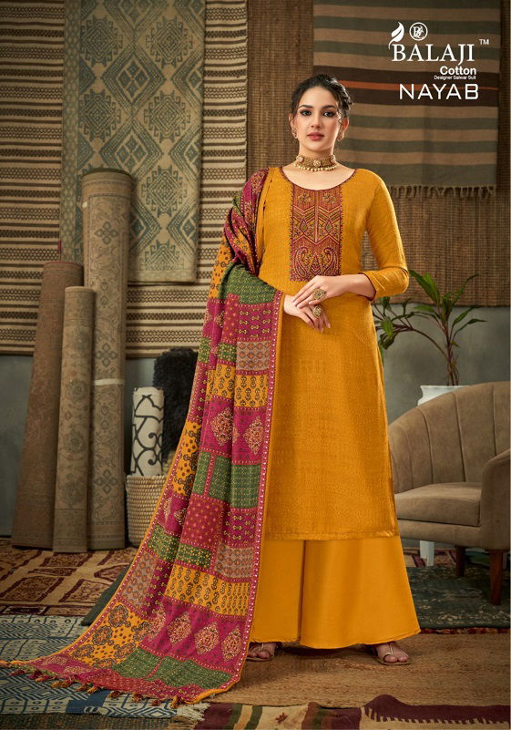 Balaji Nayab Pashmina Casual Wear Wholesale Dress Material Collection